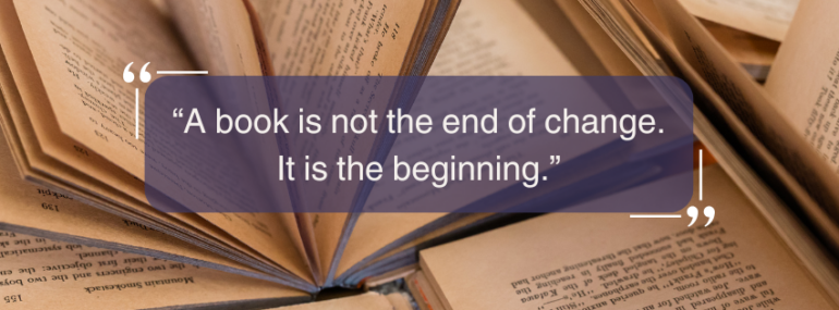 Brown White Photo Books Quote Facebook Cover (1)