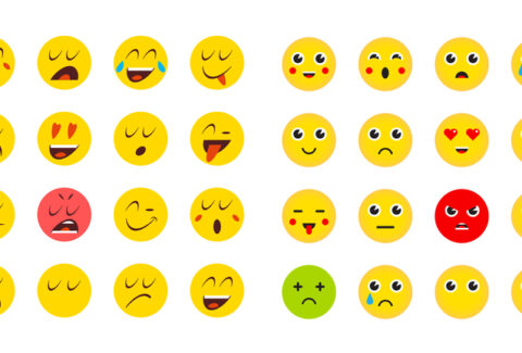 Set of Emoticons or Emoji for Devices. Vector Illustration.