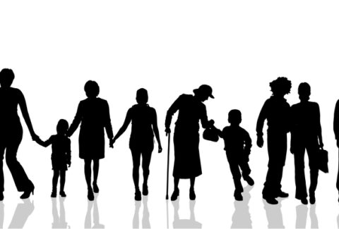 Vector silhouettes.