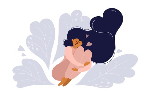 Body positive and self care illustration