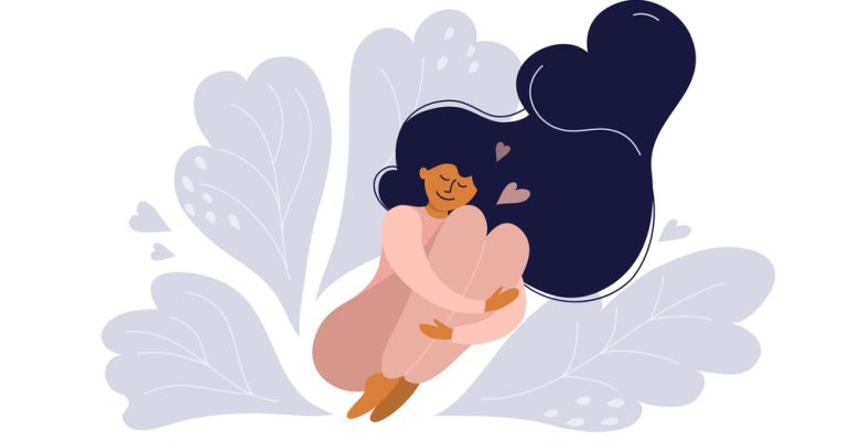 Body positive and self care illustration