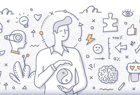 Emotional Intelligence Doodle Concept