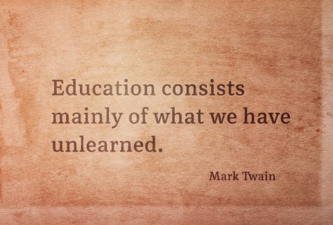 consists of unlearned Twain